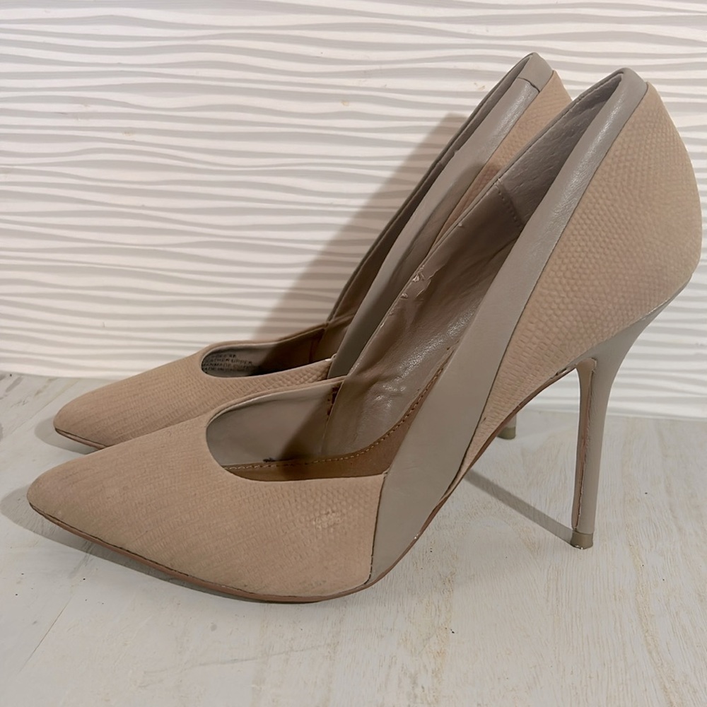 Steve Madden leather 4” heels, Sz 8